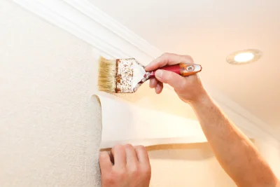 Pose de papier peint à Osmanville — revêtements muraux et toiles de verre